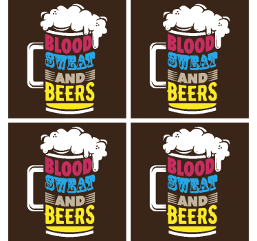 Podložky na krv, pot a pivo - Tenstickers