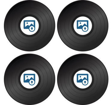 Disk s fotografickými personalizovanými pivnými podložkami - Tenstickers