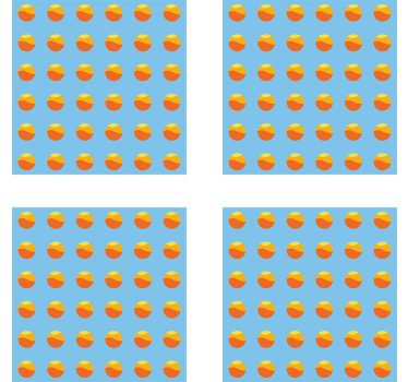 Moderná podtácka s farebným kruhovým vzorom - Tenstickers