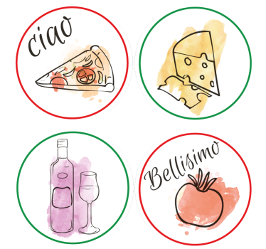 Talianske jedlá a nápoje prispôsobené podľa druhu piva - Tenstickers