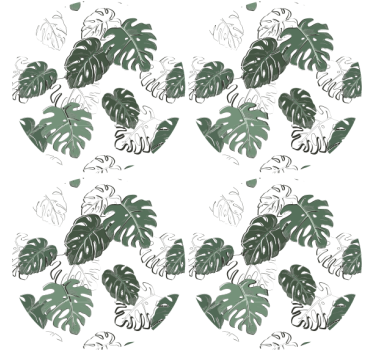 Monstera deliciosa zatáča viac tácky - Tenstickers