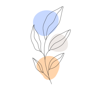 Moderná podtácka s abstraktnou botanickou linkou - Tenstickers