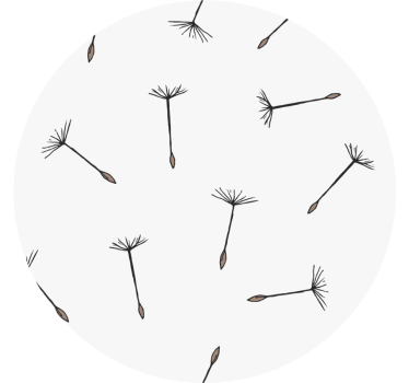 Minimalistická púpava moderná nápojová tácka - Tenstickers