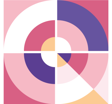 Moderná podtácka geometrické farebné tvary - Tenstickers