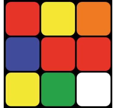 Zblízka rubikovej kocky geeky tácky - Tenstickers