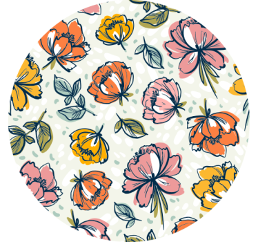 Moderná podtácka v botanickom štýle - Tenstickers