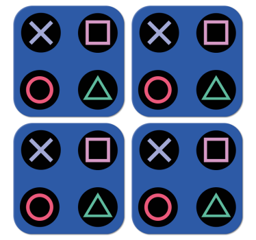Vtipné farebné playstation vzor podivné podložky - Tenstickers