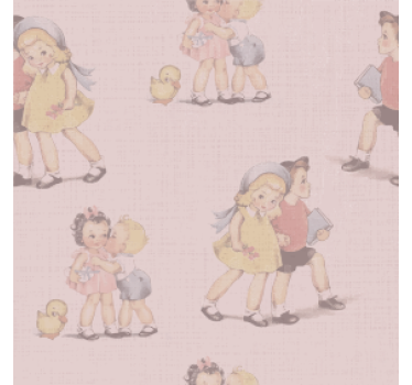 Podtácka vintage s hravými detskými ilustráciami - Tenstickers