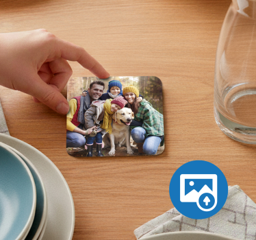 Personalizovaný podložka pod pohár s fotografiou - Tenstickers