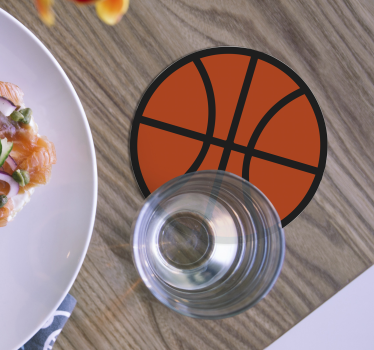 Basketbalová moderná nápojová tácka - Tenstickers