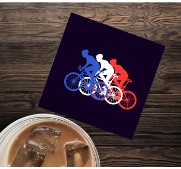Moderná podtácka pre cyklistov v pohybe - Tenstickers
