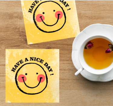 Pekný deň namaľovaná tvár príslovia - Tenstickers