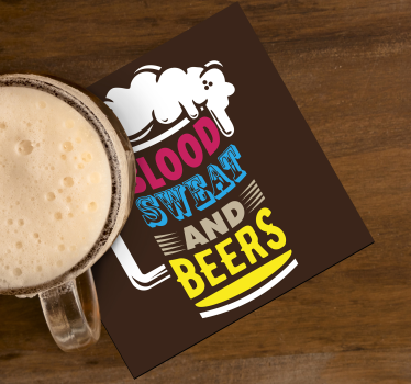 Podložky na krv, pot a pivo - Tenstickers