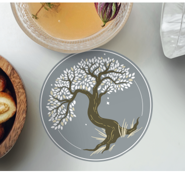 Podtácka elegantná silueta stromu - Tenstickers