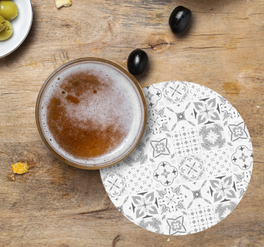 Podtácka geometrické kvetinové aranžmá - Tenstickers