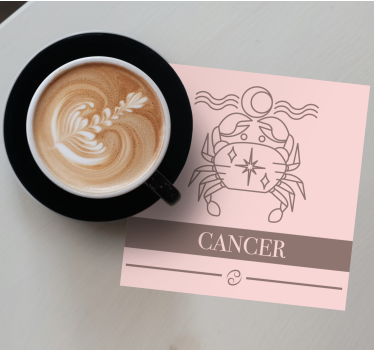 Podtácka na mieru rak zodiac symbol - Tenstickers