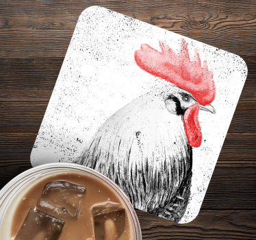Retro a čierne podložky pre kohúta - Tenstickers
