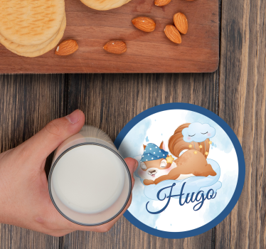 Zábavná podtácka relaxujúci sen veveričky - Tenstickers