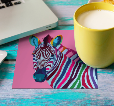 Zebra pop art moderná dráha - Tenstickers