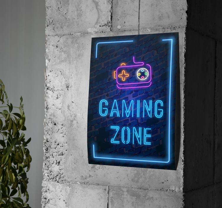 Plagát videohry gaming zone - Tenstickers
