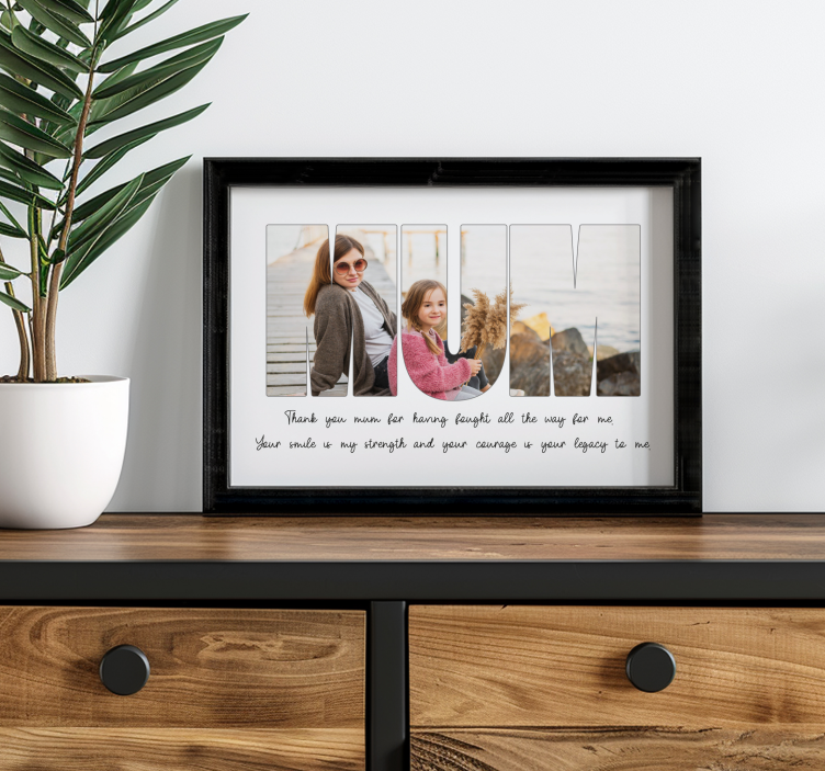 plagát na izbu dakujem mami - Tenstickers