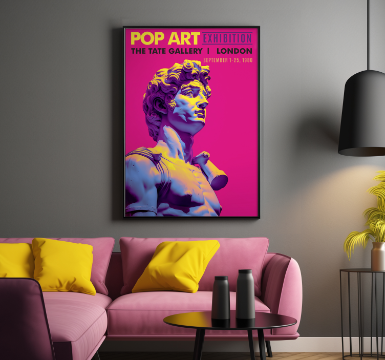 plagát na izbu výstava pop art - Tenstickers