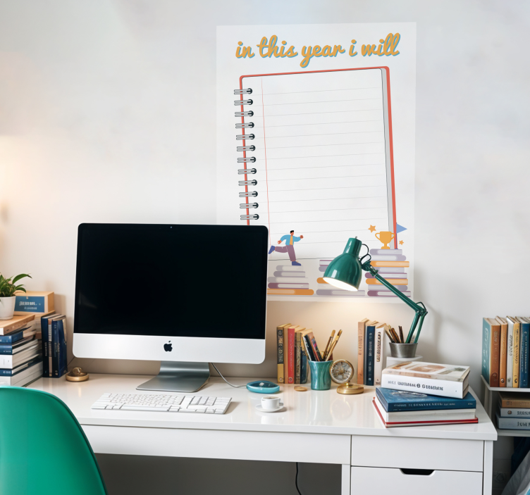 Plagát s cieľmi roka - Tenstickers