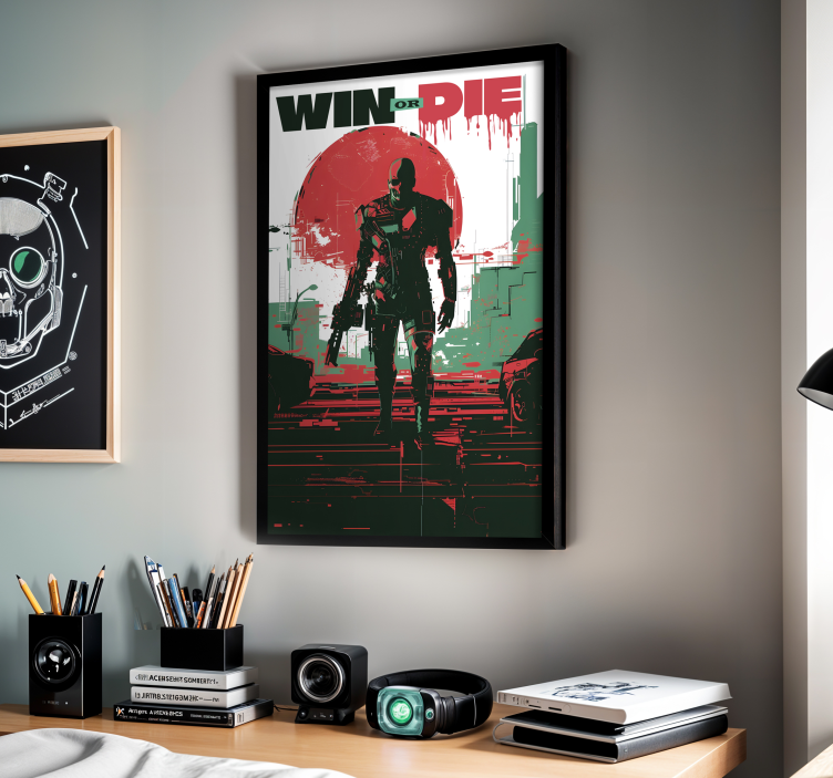 Plagát videohry kybernetický android - Tenstickers