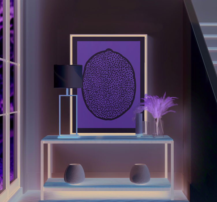 škandinávsky plagát plátky limetky - Tenstickers