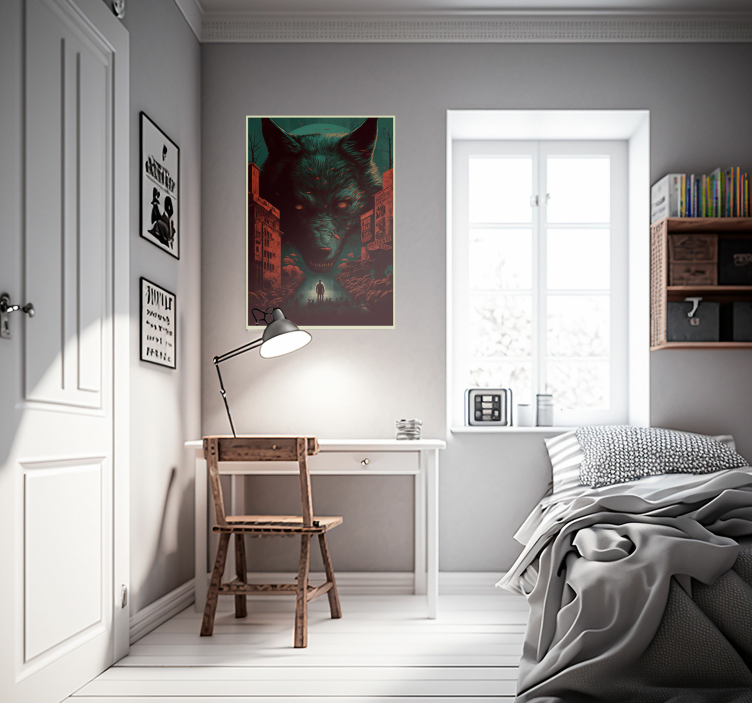 Vlk filmový plagát zvierací plagát - Tenstickers