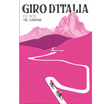 cyklistický plagát val gardena - Tenstickers