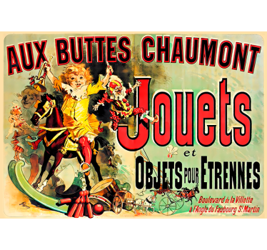historický plagát aux buttes chaumont jouets - Tenstickers