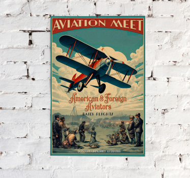 historický plagát "Aviation Meet""Letecké stretnutie" - Tenstickers