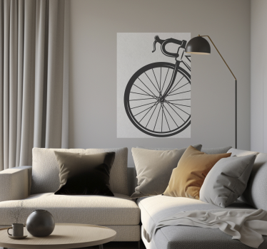 cyklistický plagát minimalistický bicykel - Tenstickers