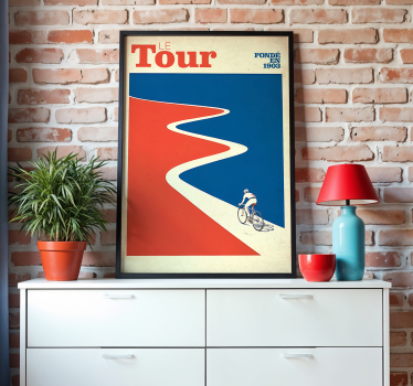 cyklistický plagát tour historických budov - Tenstickers