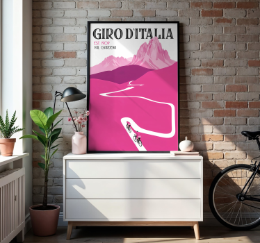 cyklistický plagát val gardena - Tenstickers