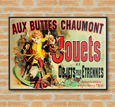 historický plagát aux buttes chaumont jouets - Tenstickers