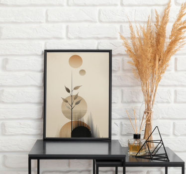 minimalistický plagát abstraktná boho rastlina - Tenstickers