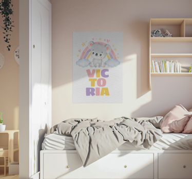 plagát do detskej izby koala a dúha - Tenstickers