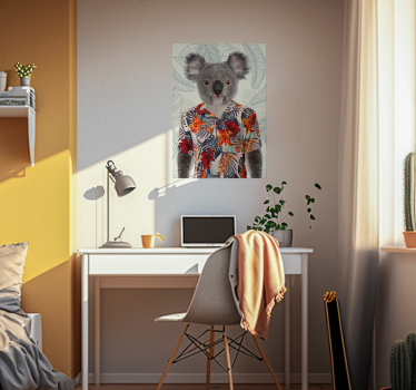 plagát do spálne pre mladých elegantná koala - Tenstickers