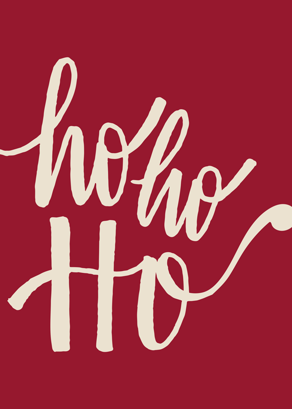 Vianočný plagát hú hú hú - Tenstickers
