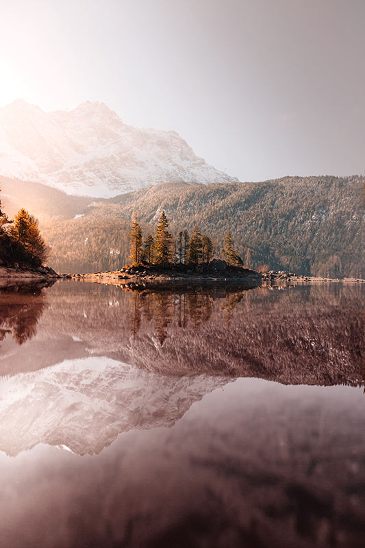 Realistický foto plagát severské hory - Tenstickers