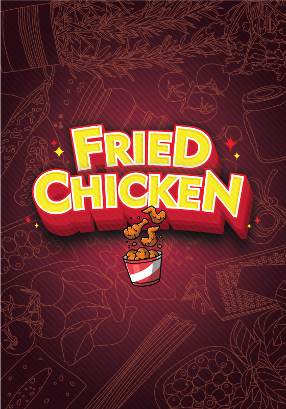 Plagát na kuchyňu graffiti taco vyprážané kura - Tenstickers