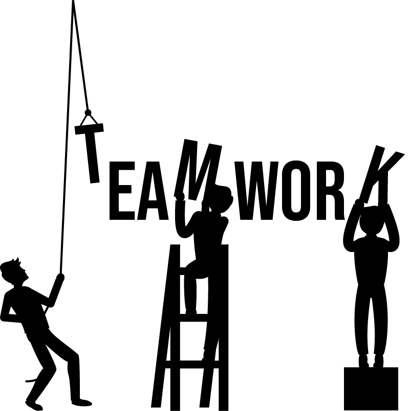 Plagát podľa kancelárie tímová práca - Tenstickers