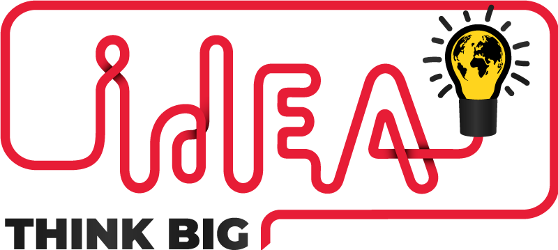 Plagát podľa kancelárie mysli veľko a žiarivo - Tenstickers