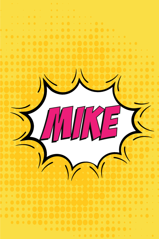 Plagát do spálne pre mladých komiksový názov - Tenstickers