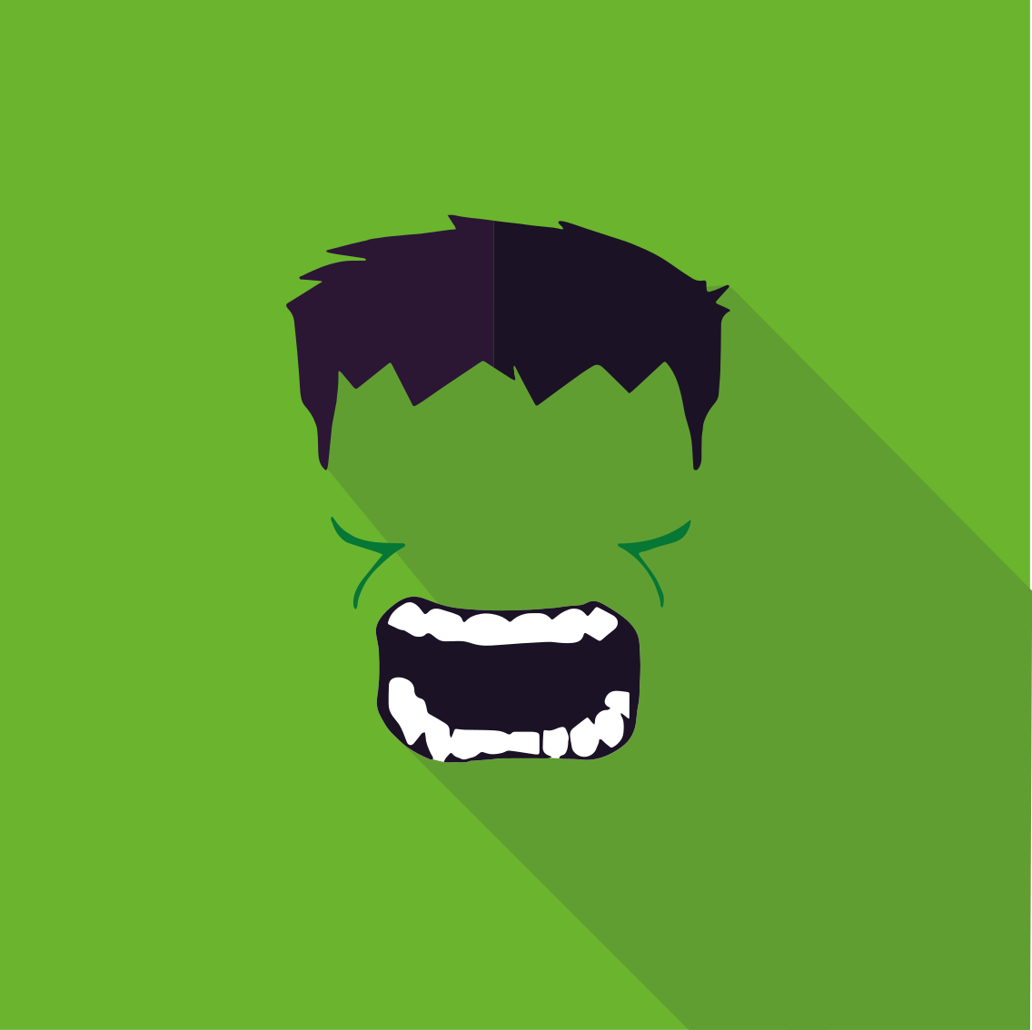 Plagát do spálne pre mladých zelený superhrdina - Tenstickers