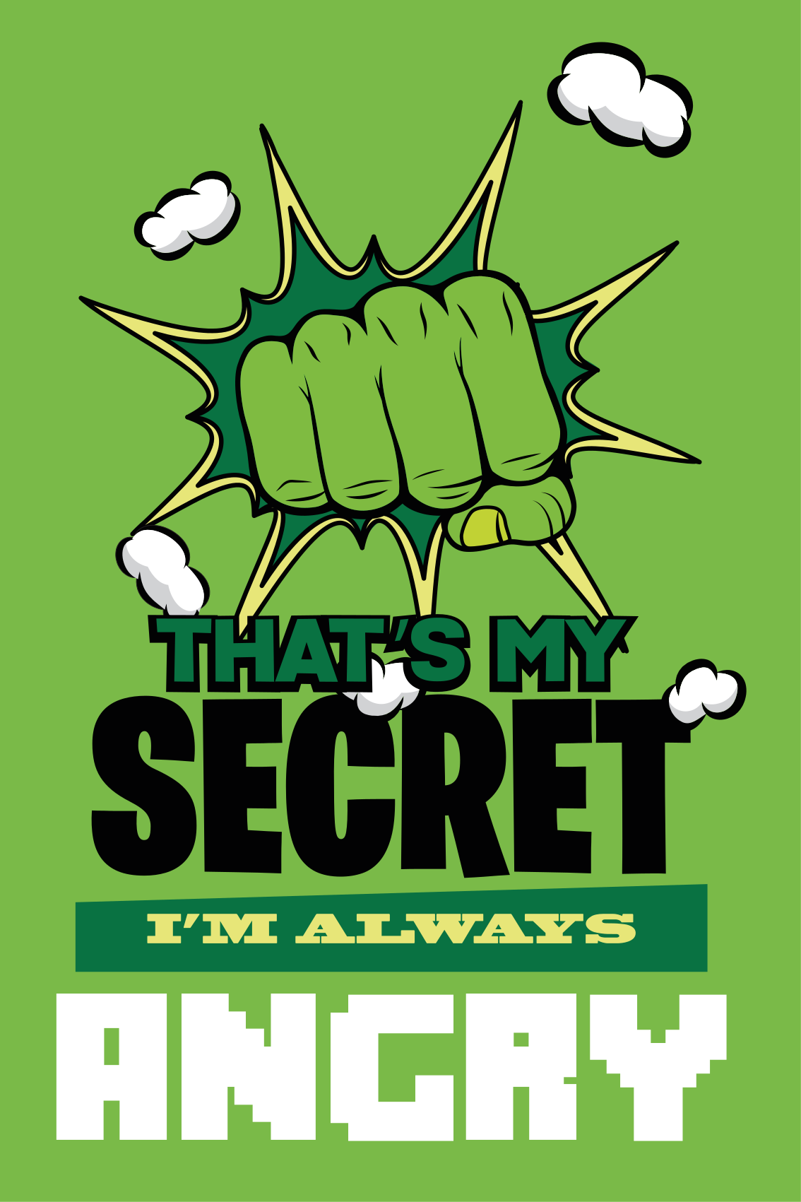 Plagát do spálne pre mladých vždy nahnevaný - Tenstickers