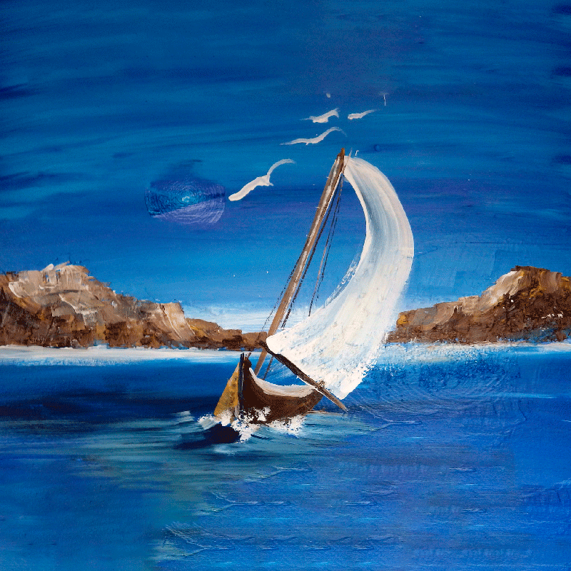 Plagát na izbu plachetnice na plátne - Tenstickers