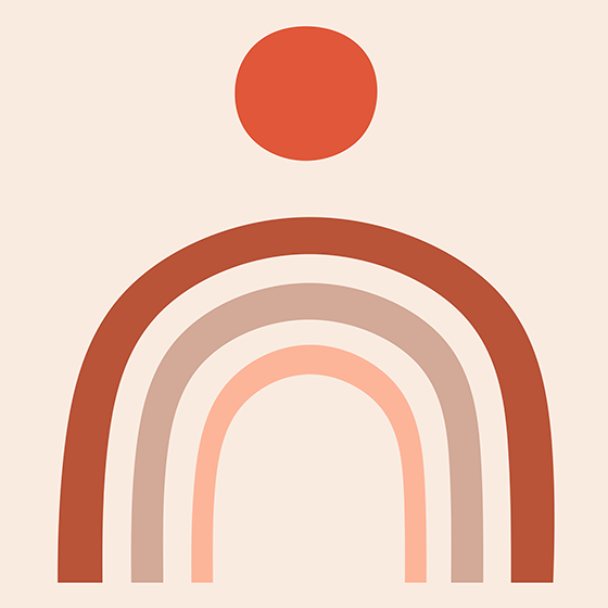 Plagát na izbu dúhové umenie na stenu - Tenstickers